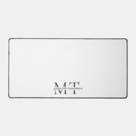 Moderne typografie Monogram Zwart Grijs Bureaumat