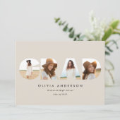 Moderne typografie multi foto afstuderen (Staand voorkant)