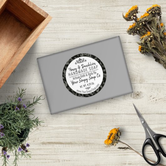 Moderne Typografie Nachtcamouflage Mannen Ronde Sticker