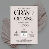 Moderne Typografie New Business Grand Opening Even Kaart