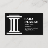 moderne typografie notariskantoren visitekaartjes (Achterkant)