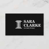 moderne typografie notariskantoren visitekaartjes (Voorkant)