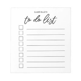 Moderne typografie om lijst te doen notitieblok