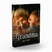 Moderne typografie oma cadeau met foto (Links)