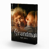 Moderne typografie oma cadeau met foto (Rechts)
