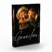 Moderne typografie oma cadeau met foto (Links)