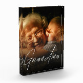 Moderne typografie oma cadeau met foto (Links)
