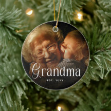 Moderne typografie oma cadeau met foto