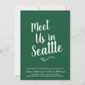 Moderne typografie Ontmoet ons | Trouw Huwelijk ui Kaart (Voorkant)