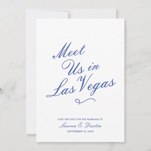 Moderne typografie Ontmoet ons | Trouw Save the Da Kaart (Voorkant)