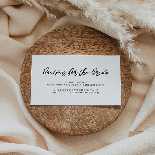 Moderne typografie Ontvang verzoekkaart Informatiekaartje