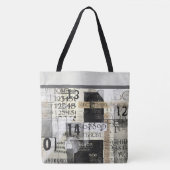 Moderne typografie ontwerp tote bag (Voorkant)