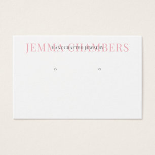 Moderne typografie oorringen juweliele Kaarten Visitekaartje