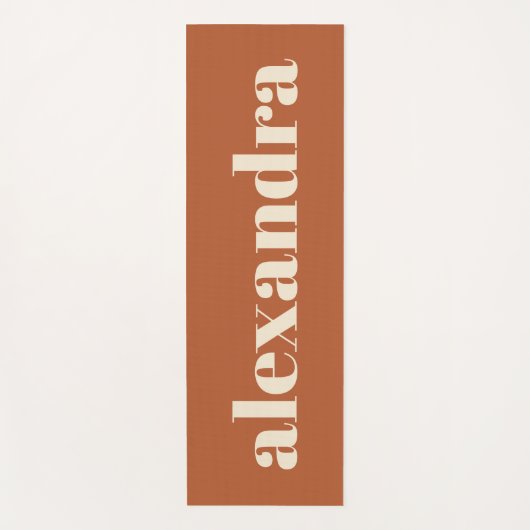 Moderne Typografie Persoonlijke naam | Rust Yogamat (Voorkant)