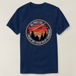 Moderne Typografie Pilot Sarcastisch T-shirt