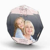 Moderne typografie Pink Girly 50ste verjaardag Fotoblokken (Rechts)