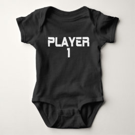 Moderne typografie Player One Matching Romper