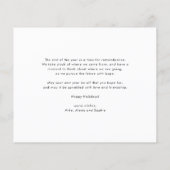 Moderne Typografie Rode Fotocollage Kerstmis (Achterkant)