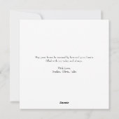 Moderne typografie Rode Liefde Valentijnsdag Famil Feestdagenkaart (Achterkant)