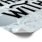 Moderne typografie Romantische hartcitaat vierkant Poster (Hoek)