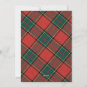 Moderne Typografie Rood en Groen Plakt Kerstmis Feestdagenkaart (Achterkant)