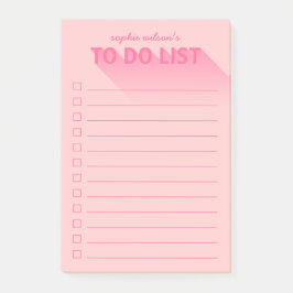Moderne Typografie Roze Te Doen Lijst Post-it® Notes