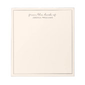 Moderne typografie, roze van het bureau van notiti notitieblok (Voorkant)