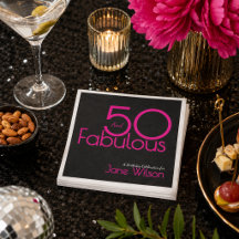 Moderne typografie Roze Zwart Fantastisch 50ste 