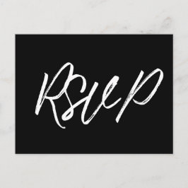 Moderne typografie RSVP Briefkaart