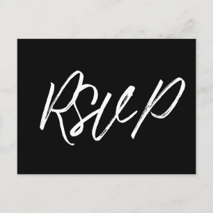 Moderne typografie RSVP Briefkaart