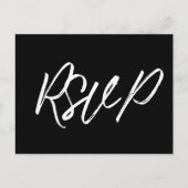 Moderne typografie RSVP Briefkaart (Voorkant)