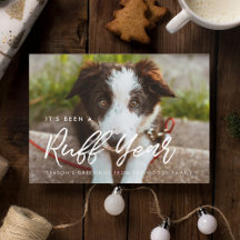 Moderne typografie Ruff Year Dog foto