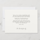 Moderne typografie Ruff Year Dog foto Feestdagenkaart (Achterkant)