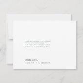 Moderne typografie | Sage Green bedankkaart (Achterkant)