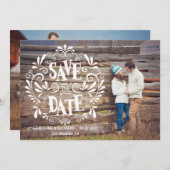 MODERNE TYPOGRAFIE | Save the date (Voorkant / Achterkant)