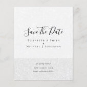 Moderne typografie Save The Dates BUDGET Flyer (Voorkant)