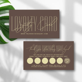 Moderne typografie script beloning  klantenkaartje