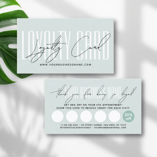 Moderne typografie script beloning  klantenkaartje