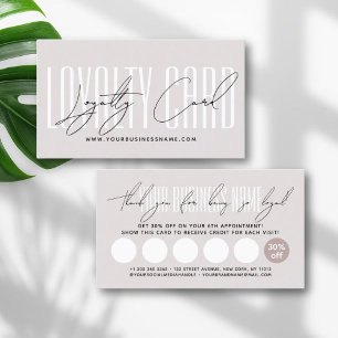 Moderne typografie script beloning  klantenkaartje