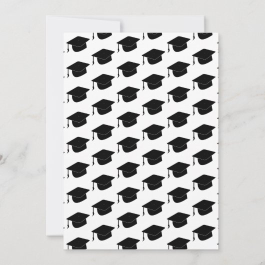 Moderne typografie script foto voor afstuderen kaart (Achterkant)