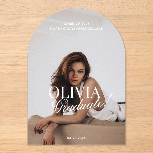 Moderne typografie script graduele aankondiging (Voorkant)