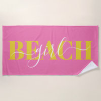 Moderne typografie script roze gele strand citaat