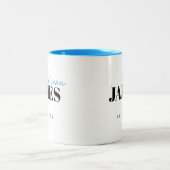 Moderne Typografie Speciaal Beste Man Mok (Center)