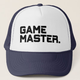 Moderne Typografie Spel Master Vrouwen Trucker Pet