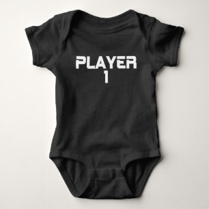 Moderne typografie speler één matching romper