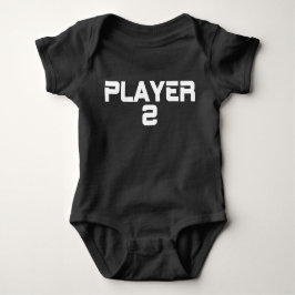 Moderne typografie speler twee matching romper