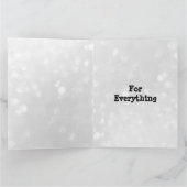 Moderne typografie stijl Bedankt Vaderdag Kaart (Binnen)