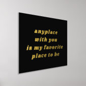 Moderne Typografie Sweet Romantic Black + Gold Folie Afdrukken (Laagn)