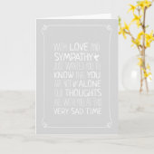 Moderne Typografie Sympathie Kaart (Gele Bloem)