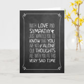 Moderne Typografie Sympathie Kaart (Gele Bloem)